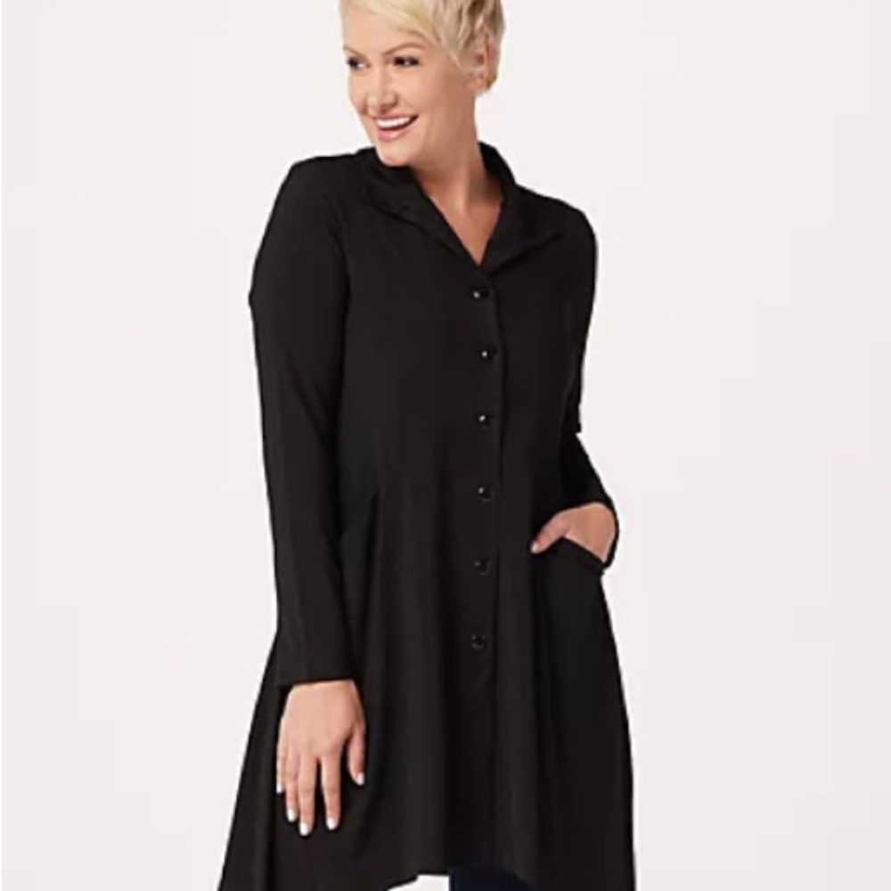 Attitudes by Renee Textured Jersey Tunic with Pockets